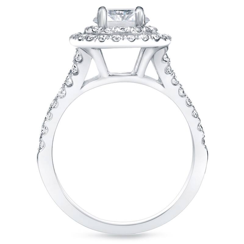 Auriya Certified 14k Gold 1 1/2ct TDW Oval Diamond Engagement Ring (H-I, SI1-SI2)