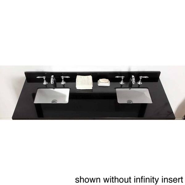 Shop Direct Vanity 63 Inch Sutton Ebony Double Bathroom Vanity