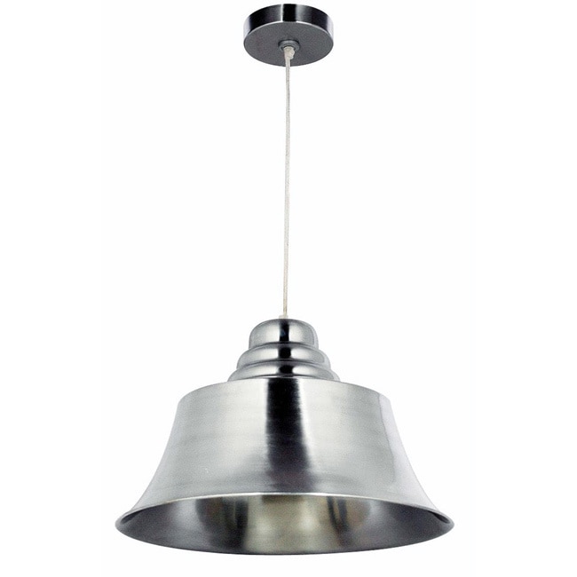 Benton Brushed Stainless Steel 1 light Pendant