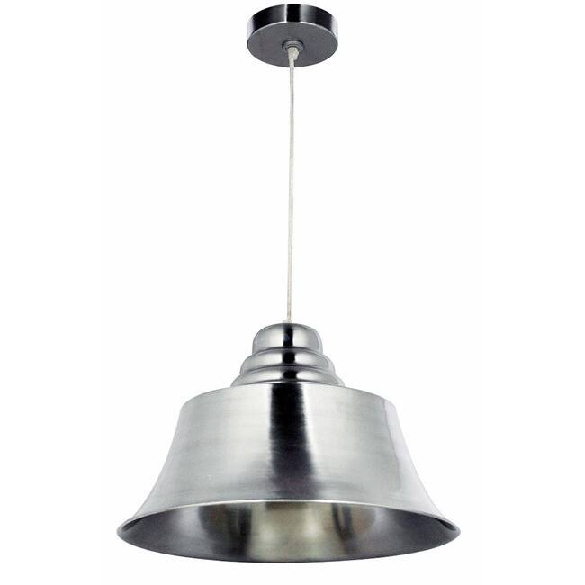 Benton Brushed Stainless Steel 1-light Pendant
