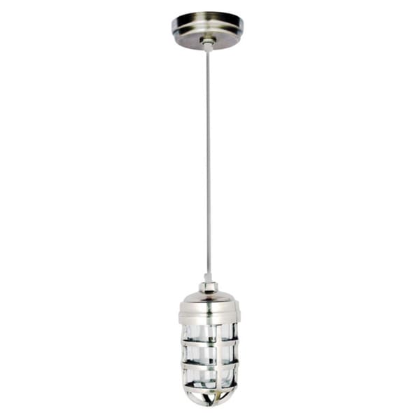 Beacon Antique Nickel Metal Cage 1light Pendant Free Shipping Today