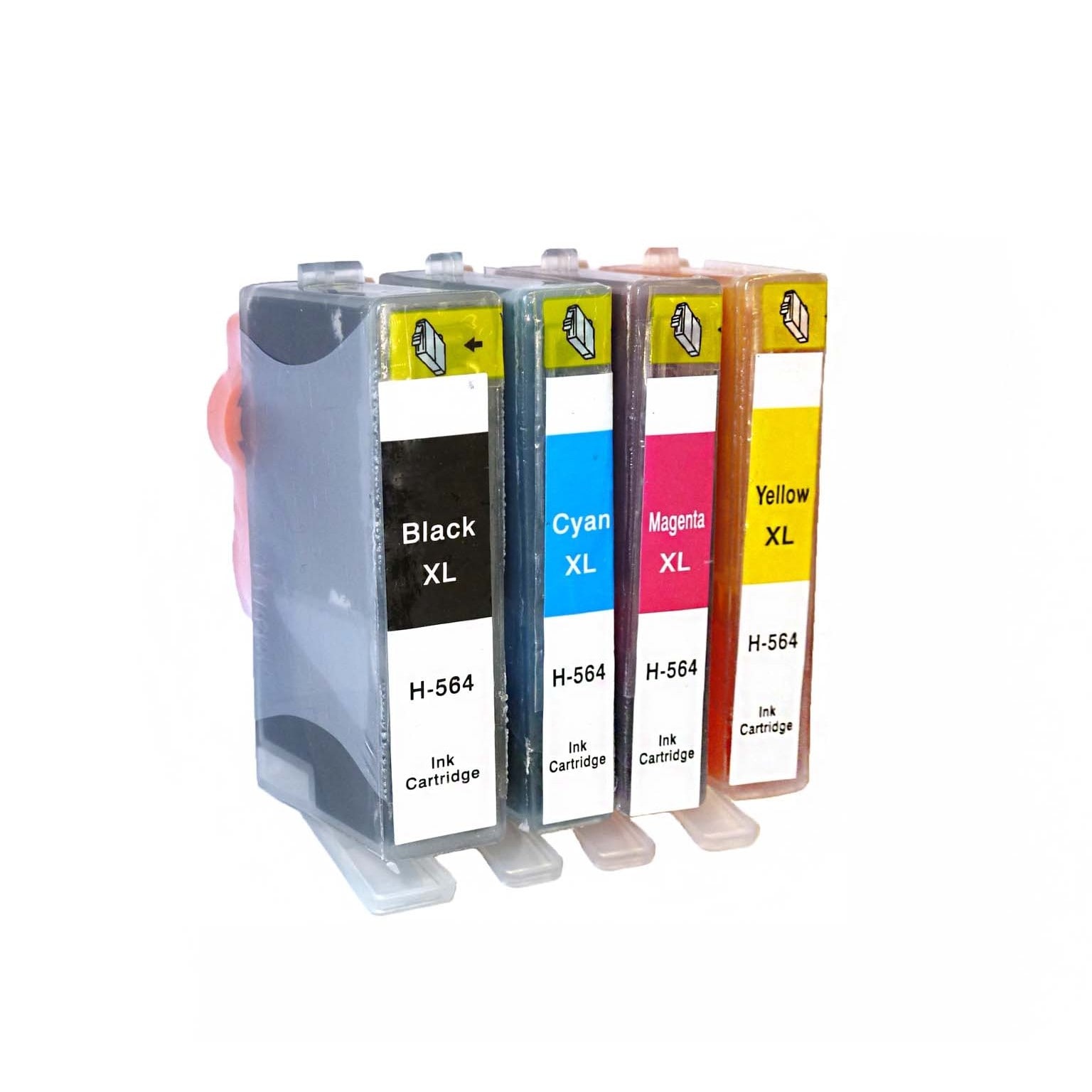 Remanufactured For Hp 564xl Ink Cartridge (pack Of 4 1k/1c/1m/1y) (Black Cyan Magenta YellowPrint yield at 5% coverage BlackYields up to 3,000 Pages; C,M,Y Yields up to 2,500 PagesNon refillableModel PIH 564 CMYKPack of 4We cannot accept returns on 