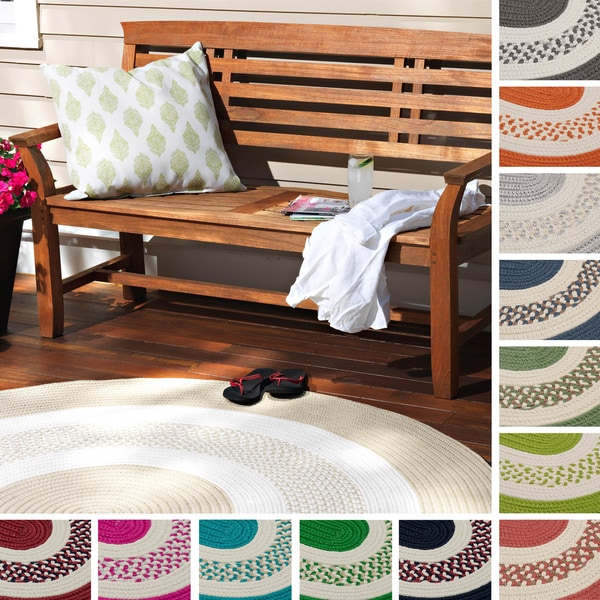 Shop Hampton Faderesistant Indoor/Outdoor Braided Reversible Rug USA