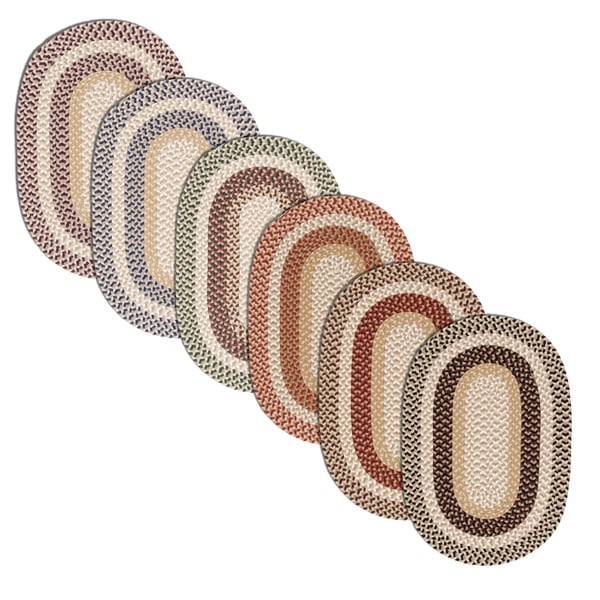 Breckenridge Multicolored Indoor/Outdoor Braided Reversible Rug USA MADE - 9' x 12'