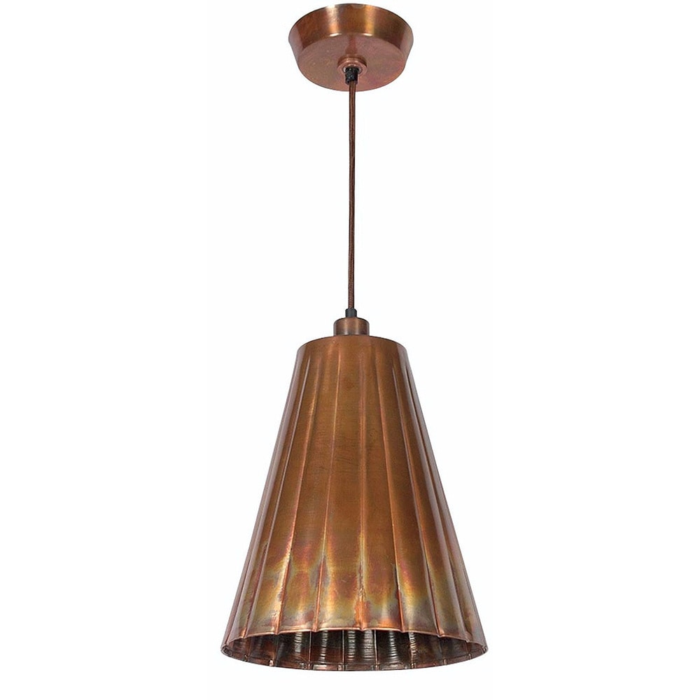 Lillie 1 light Flamed Copper Pendant