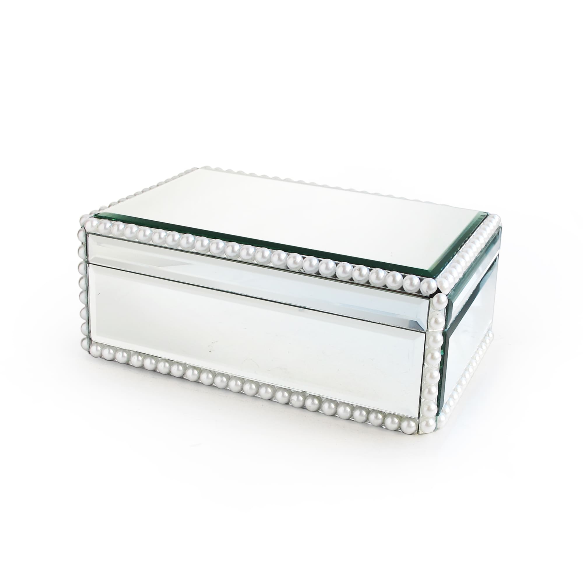 Silver Pearl Jewelry Box