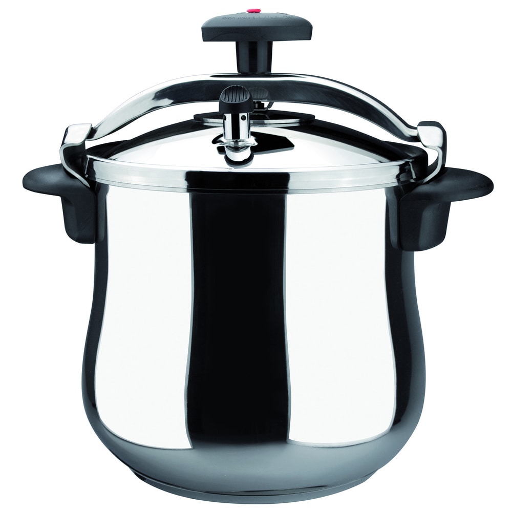 Pressure cooker large capacity soup pot stew pot steamer stainless steel  pressure cooker Size : 39L - Silver - 40 x 40 x 34 cm - Bed Bath & Beyond -  31423550