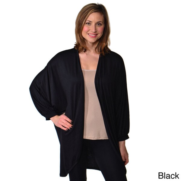 Shop 24/7 Comfort Apparel Women's Dolman Sleeve Oversized Circle Shrug ...