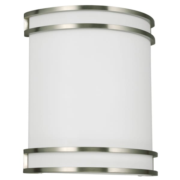 Lines 1 light GU24 ADA Brushed Nickel Sconce   16147272  