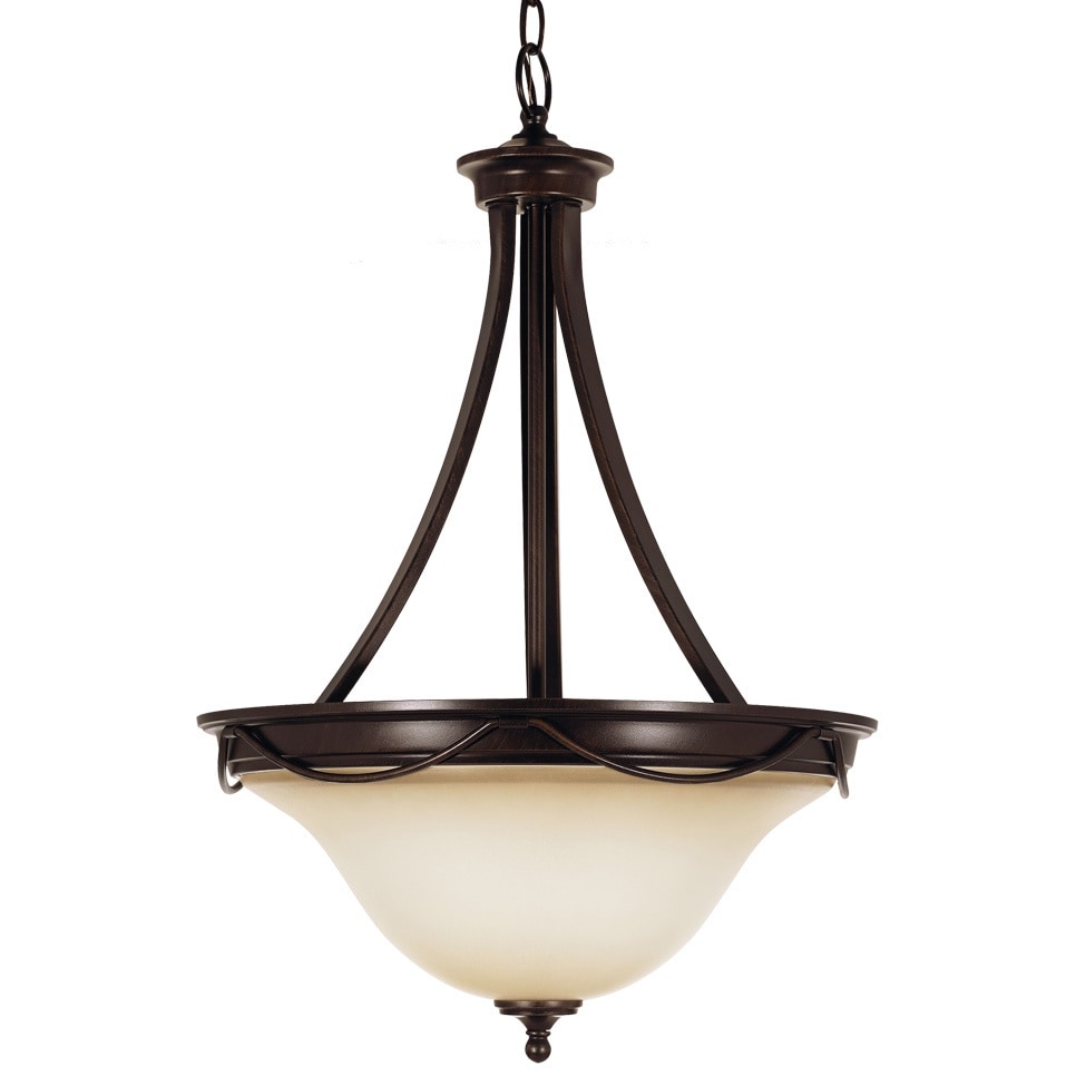 Park West 3 light Burnt Sienna Pendant