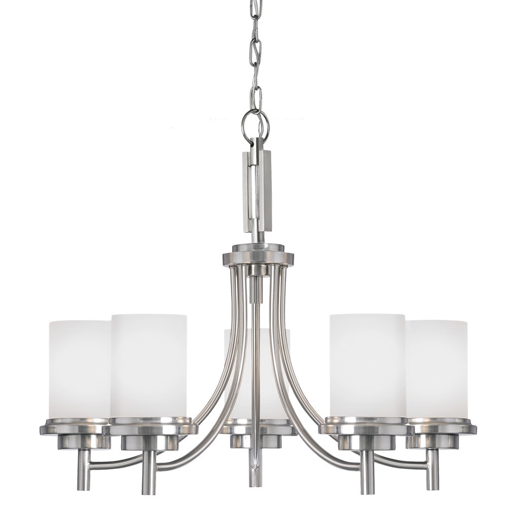 Winnetka 5 light Brushed Nickel Multi tiered Chandelier