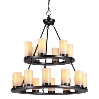 Ellington 18-light Burnt Sienna Round Chandelier (Burnt Sienna) - Chandeliers For Bedrooms by Overstock.com