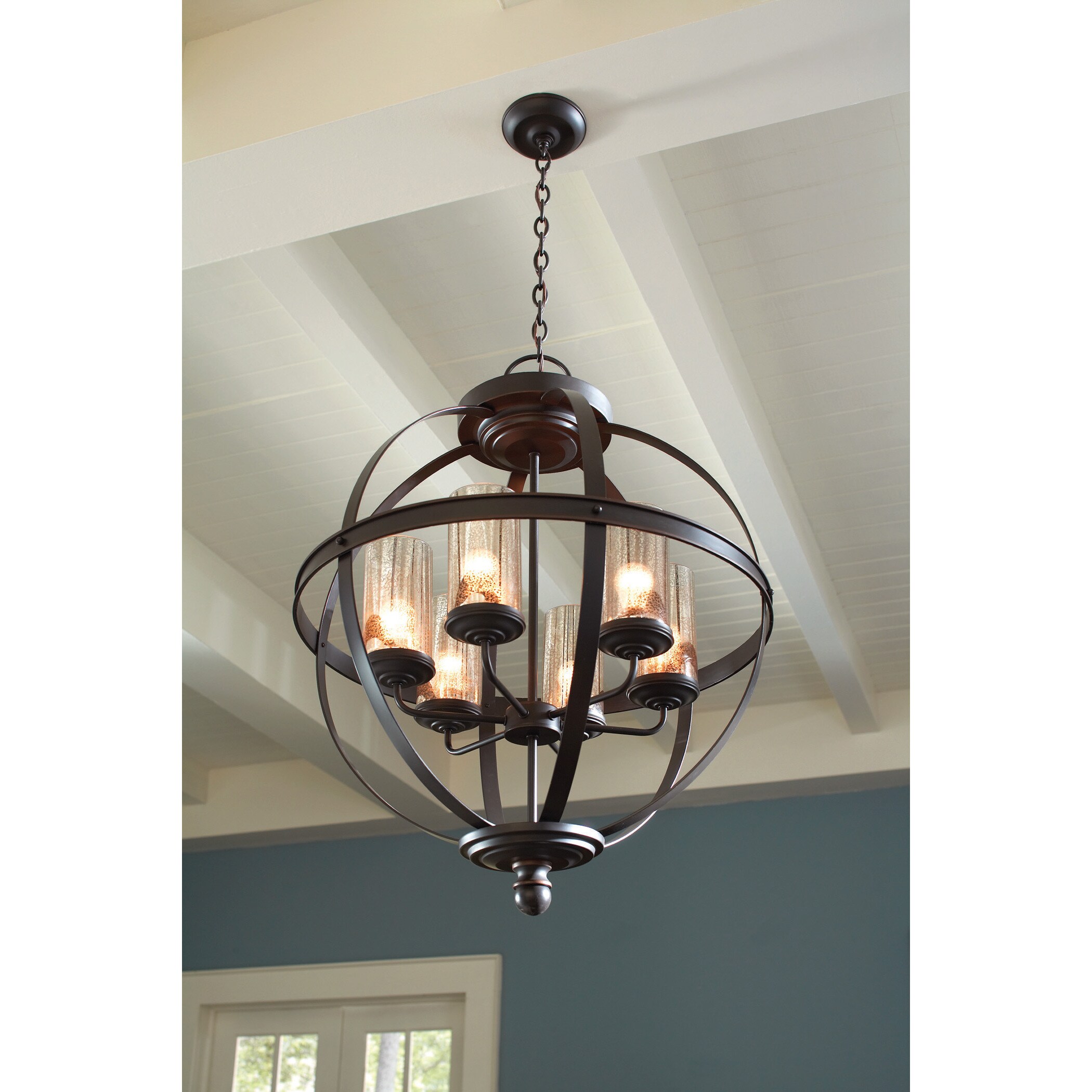 Sfera 6-light Autumn Bronze Chandelier (Autumn Bronze) - Chandeliers For Bedrooms by Overstock.com