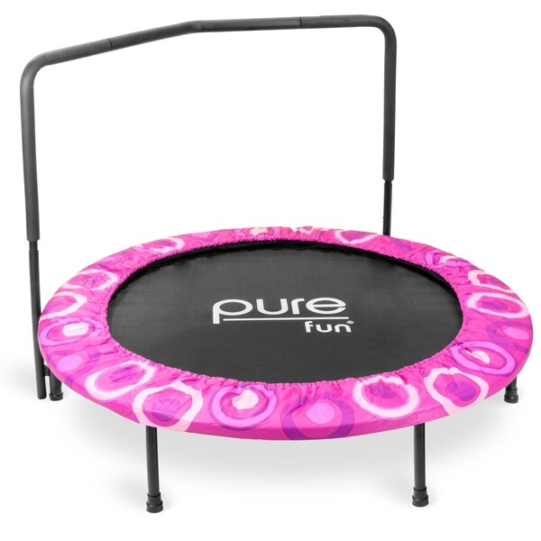 Pure Fun 48-inch Super Jumper Kids Trampoline with Handrail
