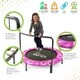 Pure Fun 48-inch Super Jumper Kids Trampoline with Handrail - Thumbnail 1
