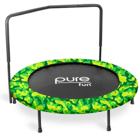 Pure Fun 48-inch Super Jumper Kids Trampoline with Handrail
