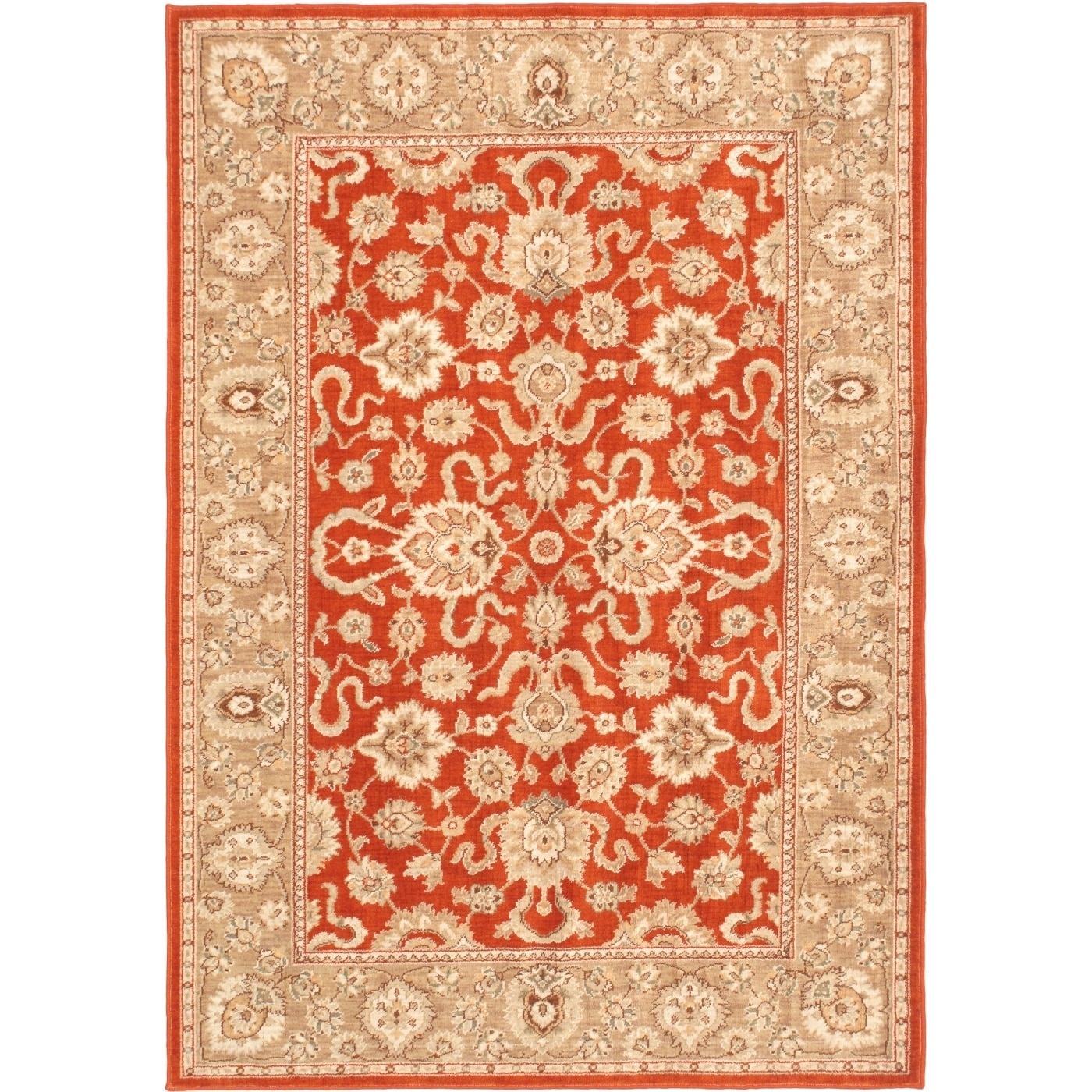 Lotus Garden Copper Area Rug (54 X 77)