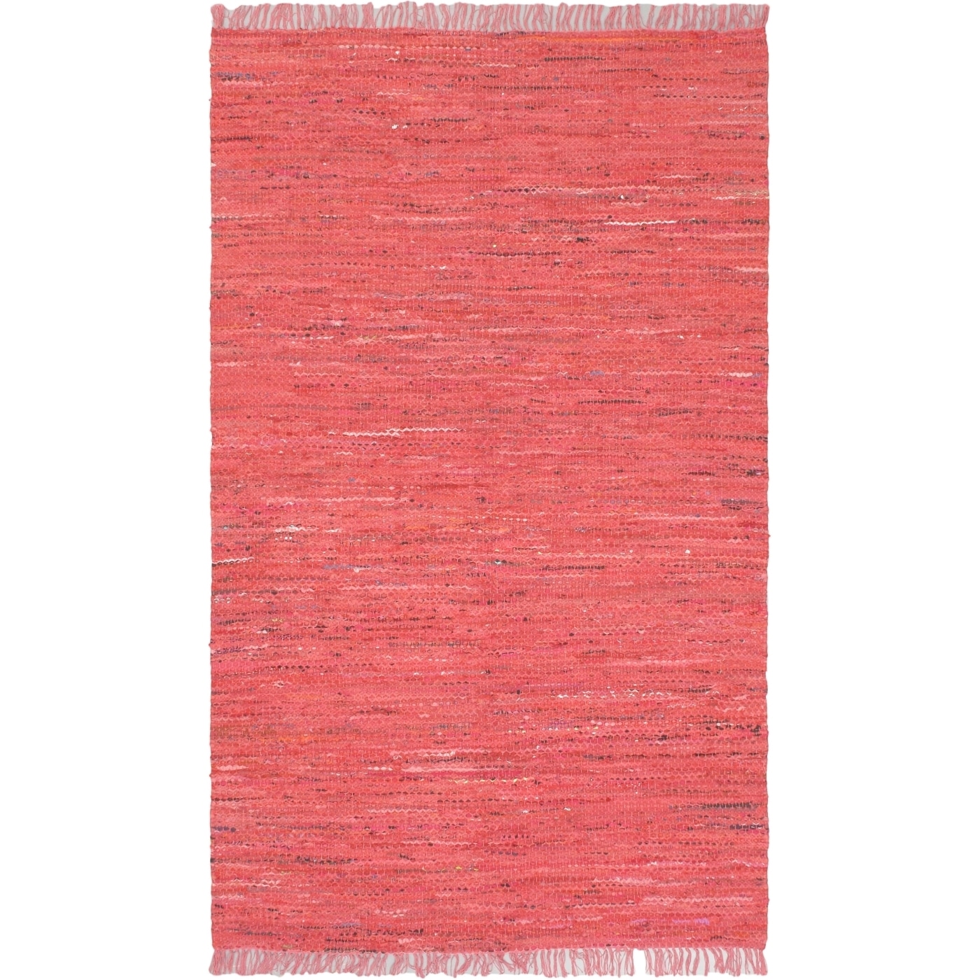 Braided Sienna Pink Cotton Rug (411 X 80)