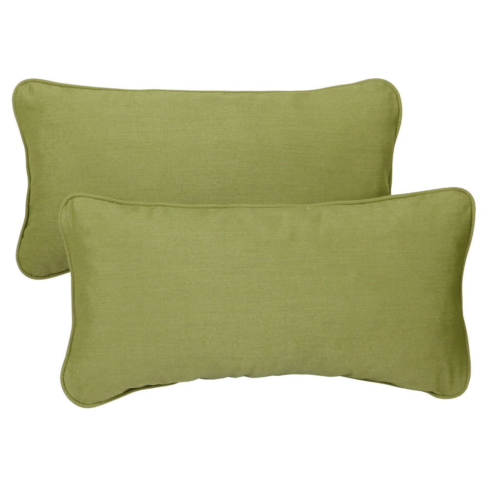 Sorra Home Sunbrella Spectrum Cilantro Corded Indoor/ Outdoor Pillows (Set of 2)