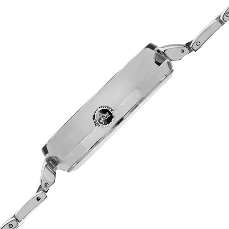 August Steiner Men's Quartz Multifunction Silver-Tone Bracelet Watch