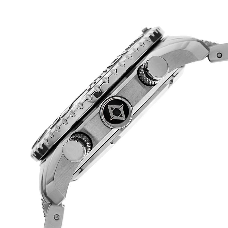 Akribos XXIV Women's Minute-Track Multifunction Stainless Steel Silver-Tone Bracelet Watch