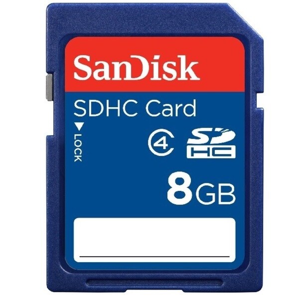 SanDisk 8GB Class 4 SDHC Flash Memory Card