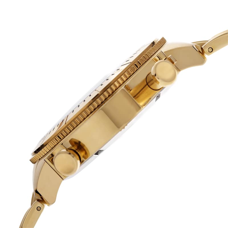 Akribos XXIV Men's Chronograph Stainless Steel Gold-Tone Bracelet Watch