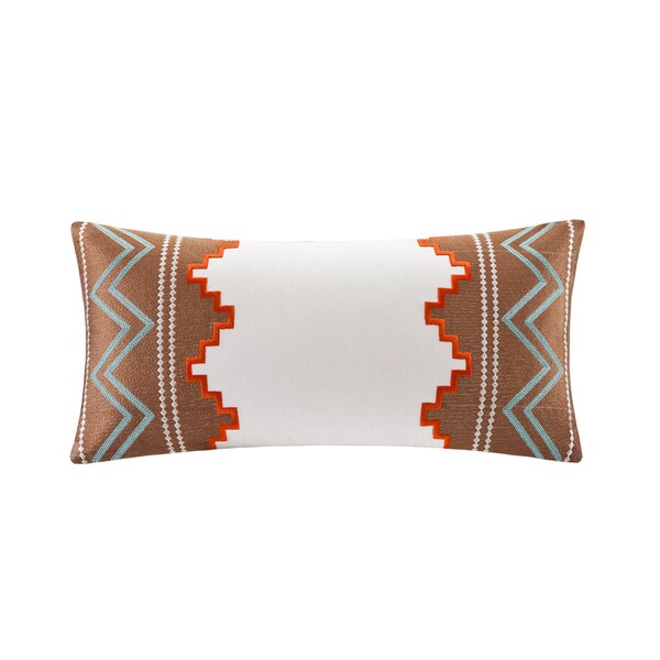Shop Echo Design Beacons Paisley Cotton Oblong Throw Pillow - Free ...