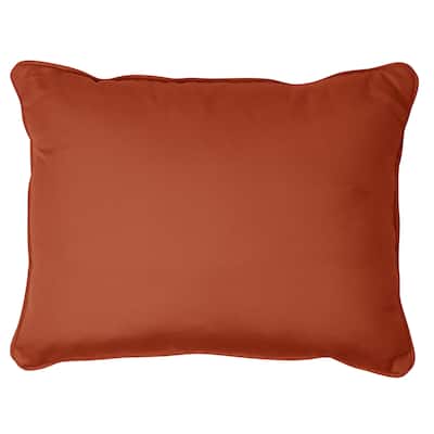 Sorra Home Rust Corded Indoor/ outdoor 13 x 20-inch Indoor/ Outdoor Pillows with Sunbrella Fabric (Set of 2)