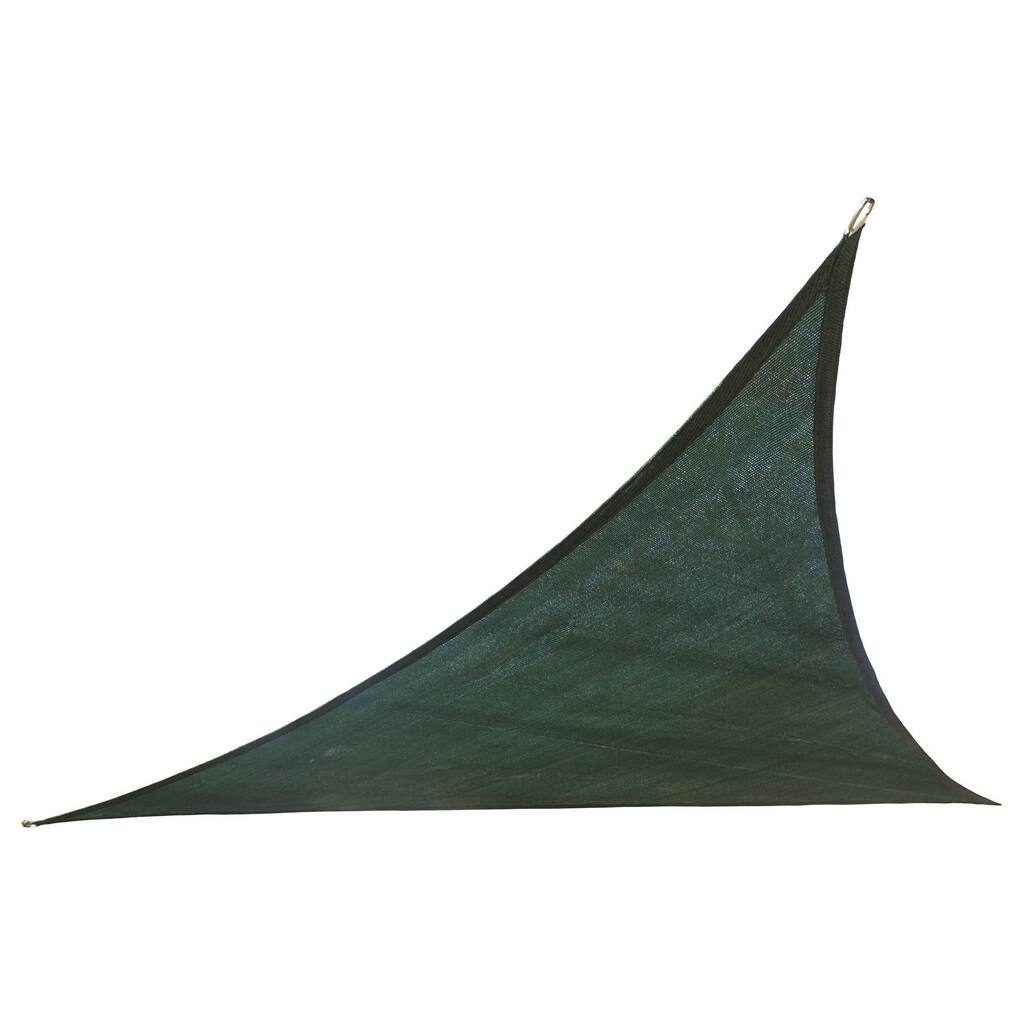 Cool Area 9.8-foot Dark Green Triangle Sail Sun Shade and Hardware Kit