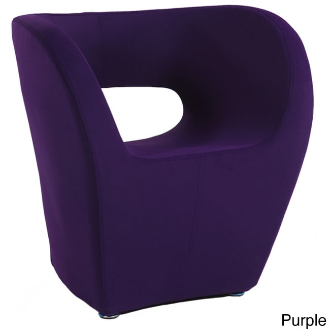 Faux Cashmere Stationary Modern Bucket seat Arm Chair