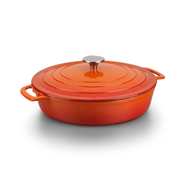 Korkmaz Casterra Cast Iron Ceramiccoat Casserole Dish Free Shipping