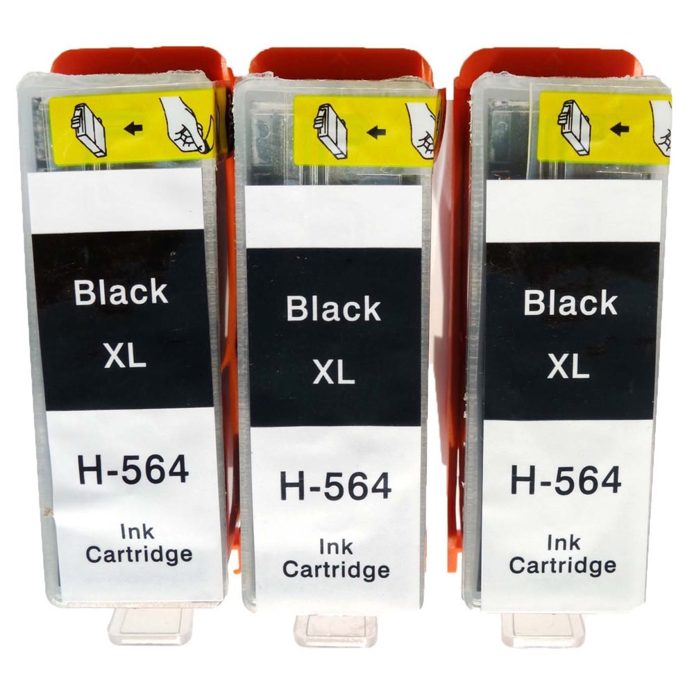 Remanufactured Set For Hp 564xl Cn684wn Black Ink Cartridge (pack Of 3  3 Xlk) (Black Cyan Magenta YellowPrint yield at 5% coverage BlackYields up to 800 PagesNon refillableModel PIH 564XL 3KPack of 3We cannot accept returns on this product.A compati