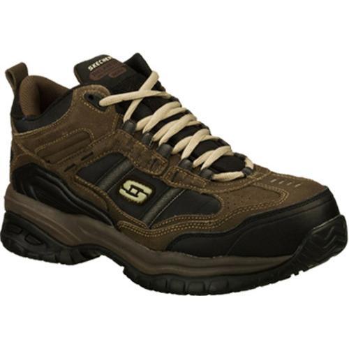 Shop Men's Skechers Work Relaxed Fit Soft Stride Canopy Comp Toe Brown ...