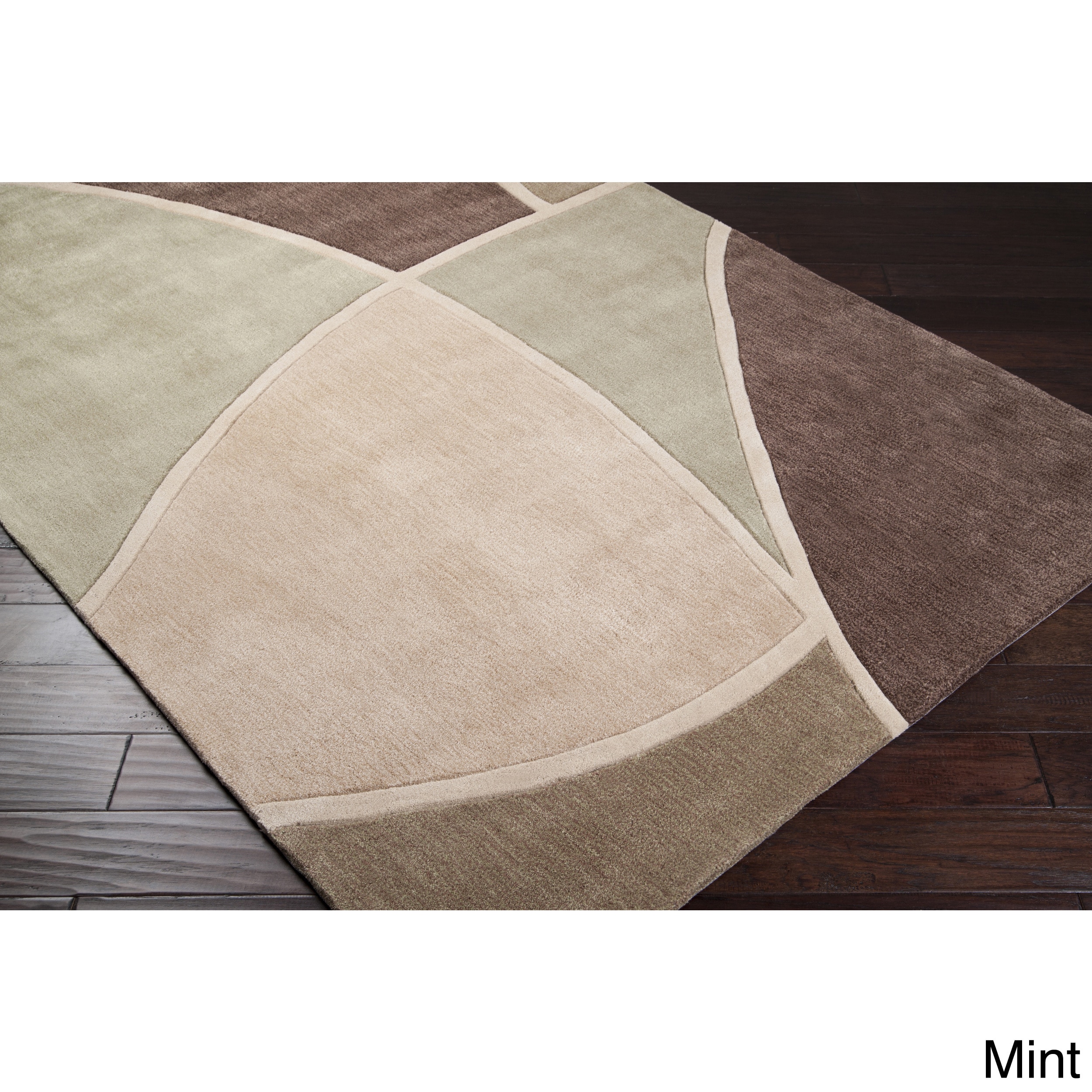 Hand tufted Abstract Geometric Contemporary Area Rug (5 X 8)