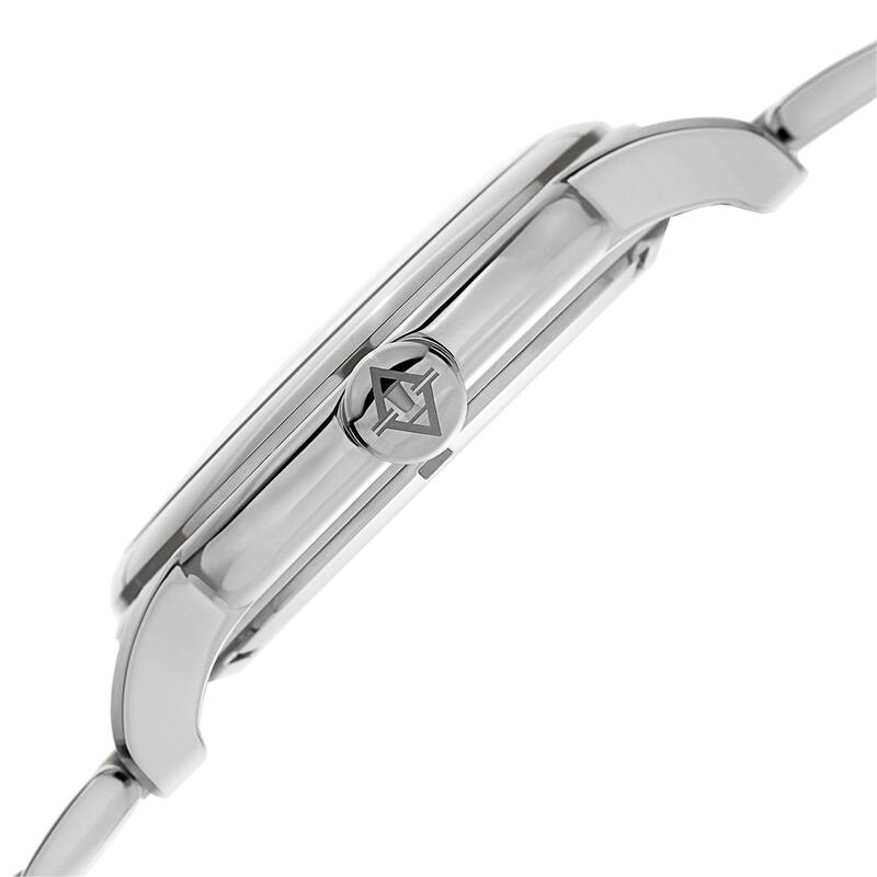 Akribos XXIV Men's Multifunction Stainless Steel Silver-Tone Bracelet Watch
