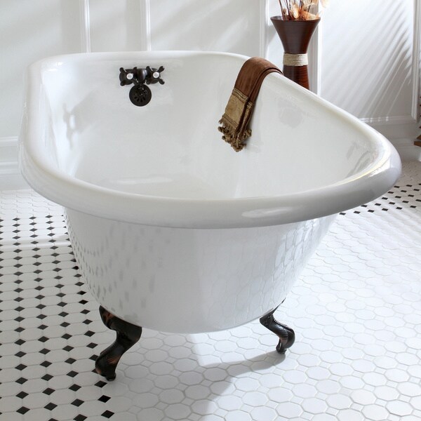 60 inch cast iron clawfoot tub