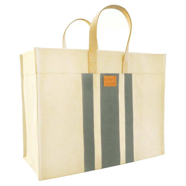 Color Dunes Classic Grey Stripe Canvas Tote Tote Bags