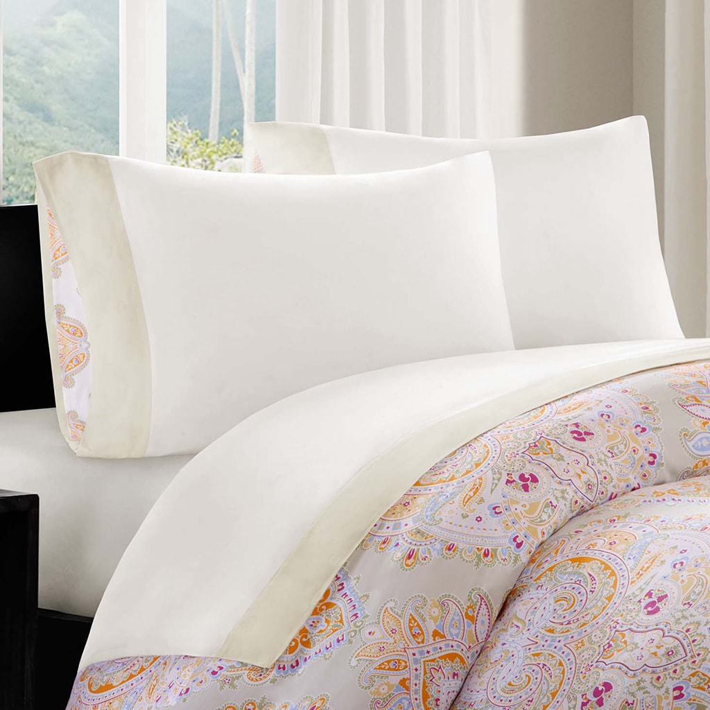 Echo Laila Cotton Embellished Cuff Sheet Set