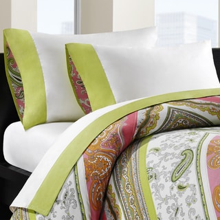 echo design gramercy pink green paisley print cotton 3 echo design gramercy paisley bedding collection