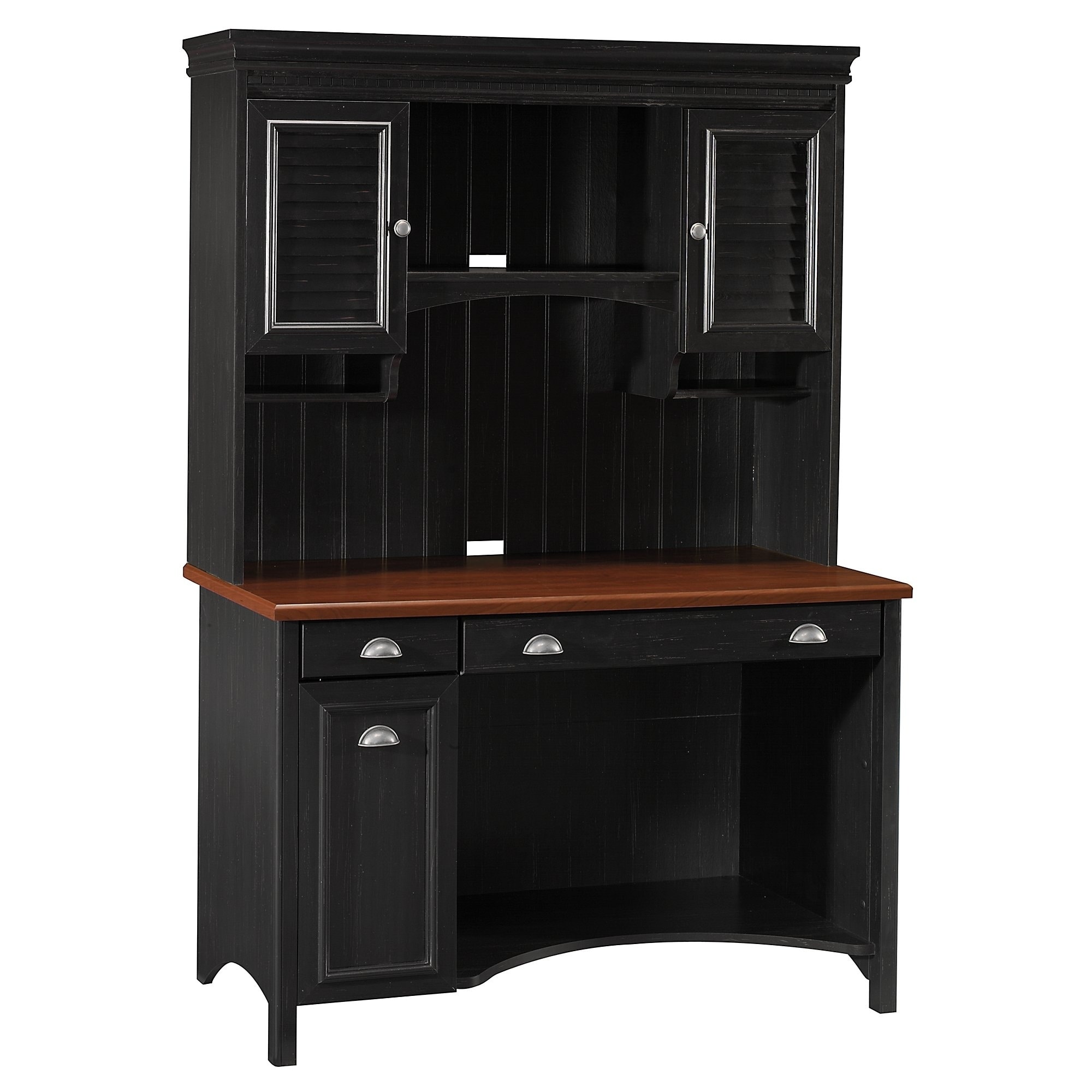 Shop Copper Grove Samtredia Computer Desk With Hutch In Antique