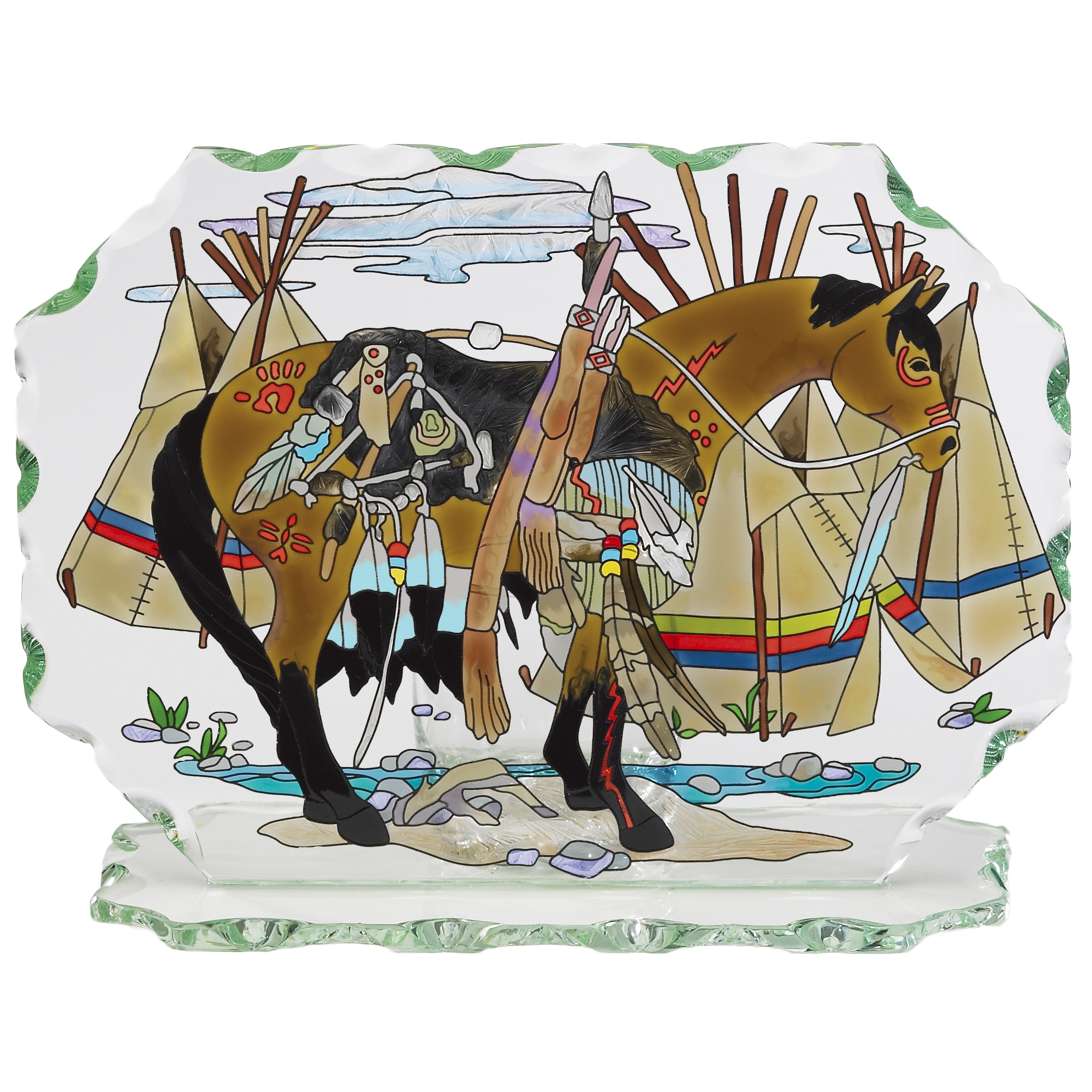 Liana York Medicine Horse Glass Candleware