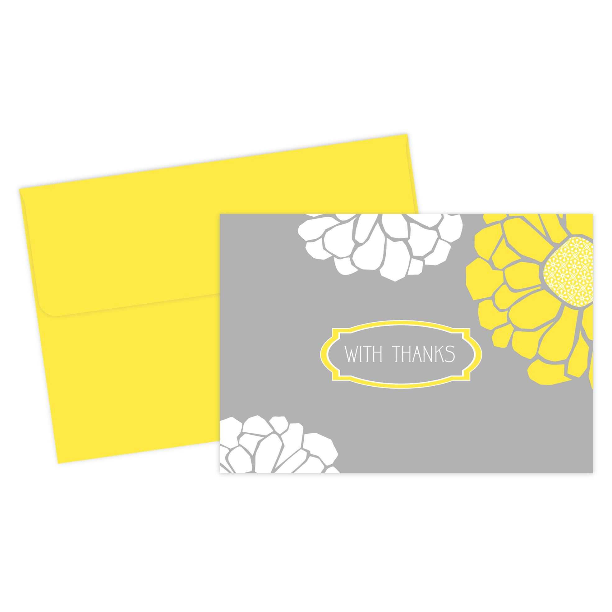 Sunny Flowers Thank You Cards (24 Count)