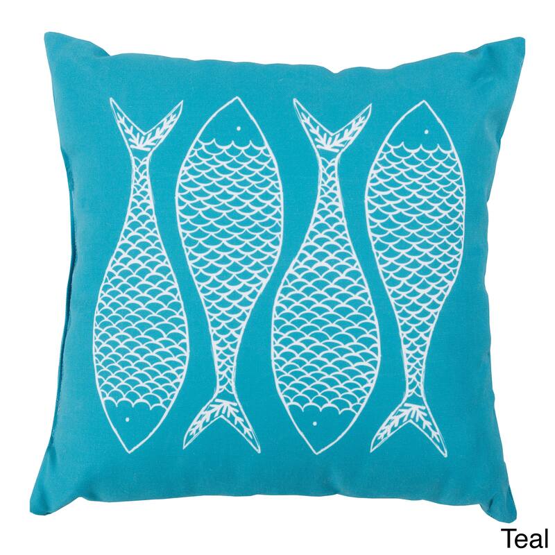 Fish Scales Indoor/Outdoor Decorative Throw Pillow