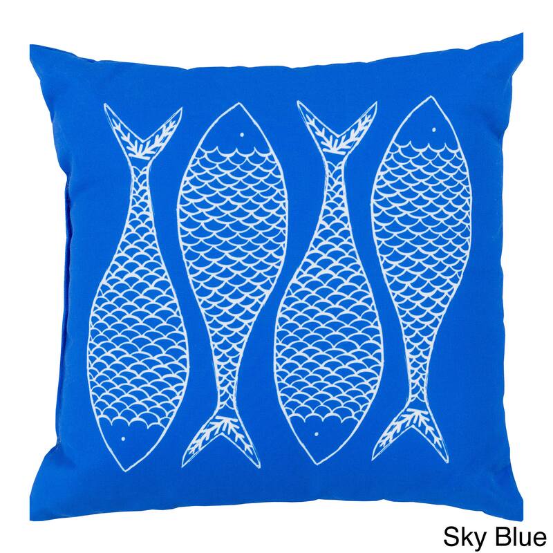 Fish Scales Indoor/Outdoor Decorative Throw Pillow