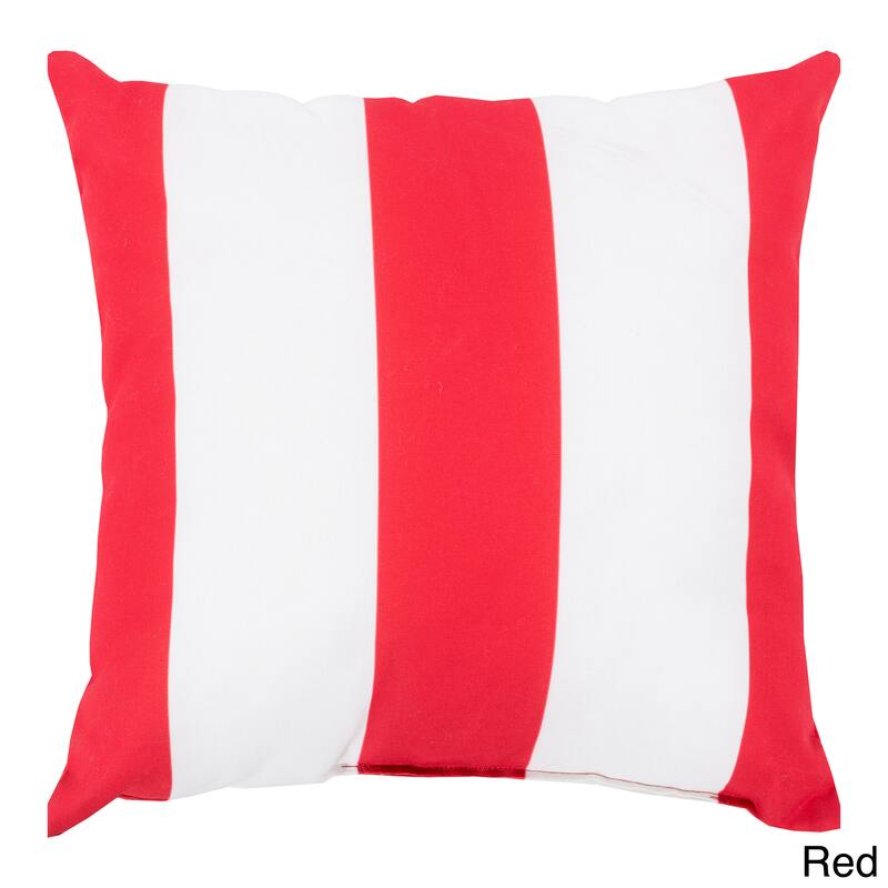 Big Sea Stripes Outdoor Safe Decorative Throw Pillow