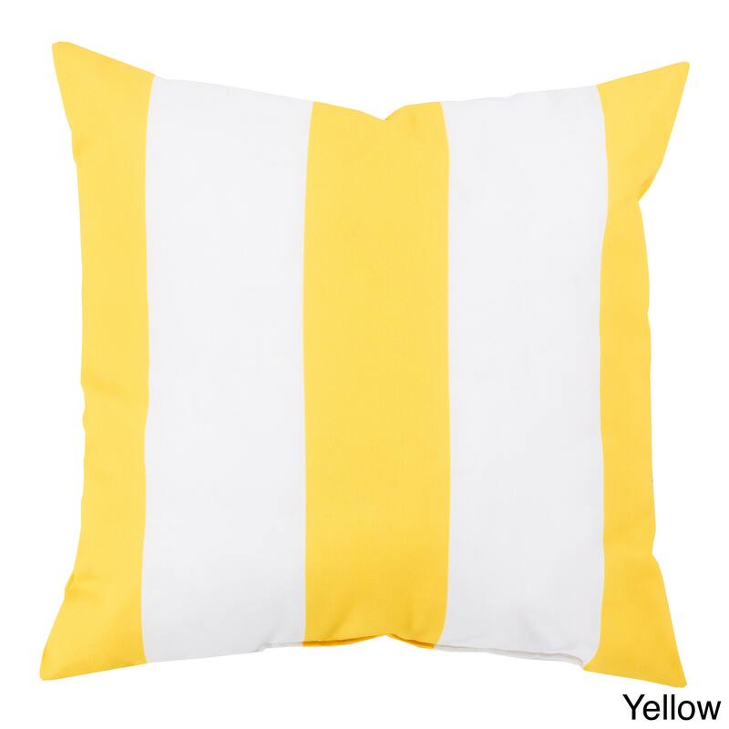 Big Sea Stripes Outdoor Safe Decorative Throw Pillow