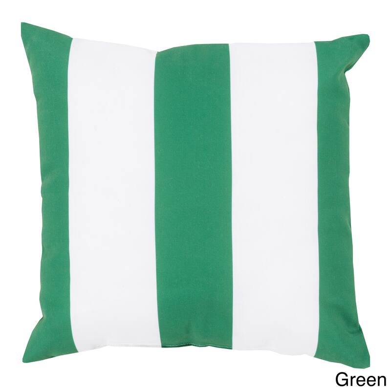 Big Sea Stripes Outdoor Safe Decorative Throw Pillow