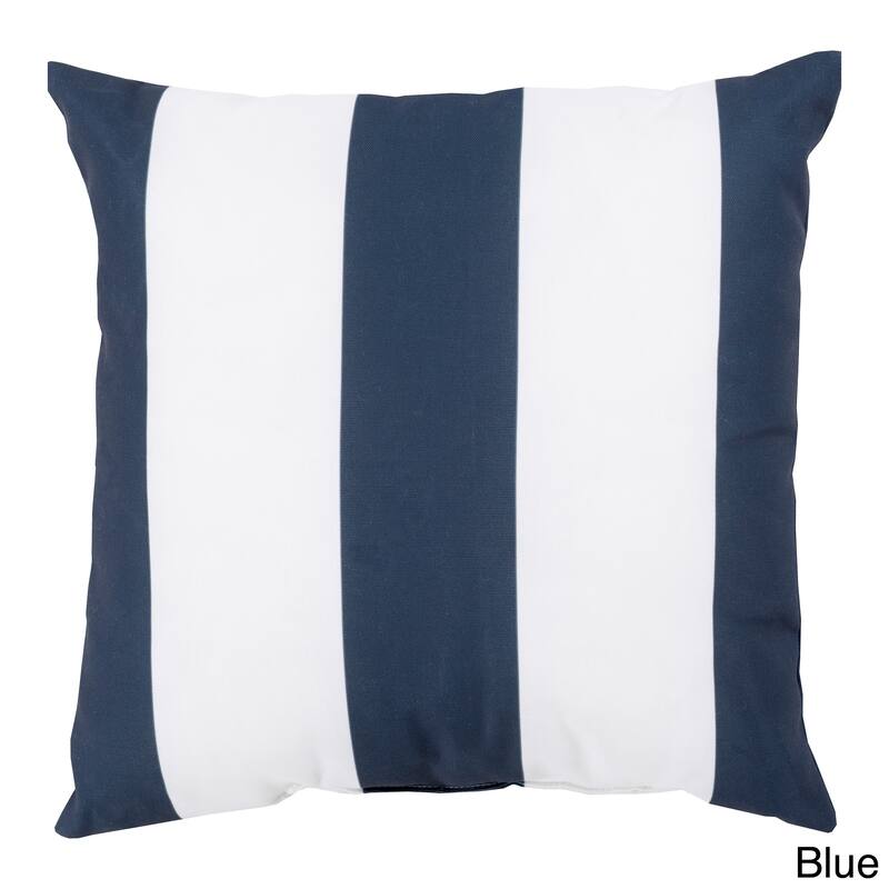 Big Sea Stripes Outdoor Safe Decorative Throw Pillow