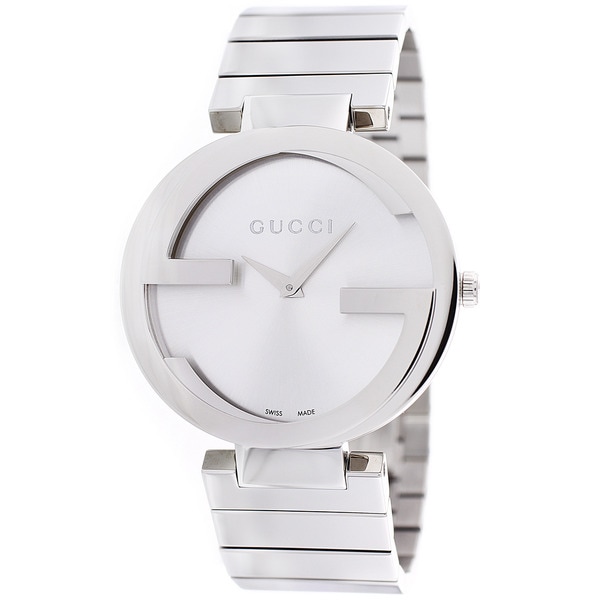 Shop Gucci Women's Interlocking Iconic Bezel Black Dial Watch - Free ...